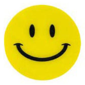 Sticker Oblique-Unique Smileys, gelb, 180 Aufkleber – Böttcher AG