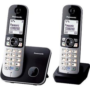 Telefon Panasonic KX-TG6812GB, schwarz