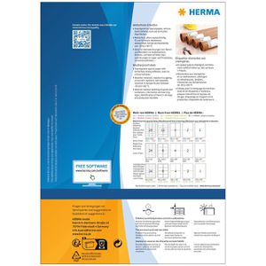 Produktbild für Folienetiketten Herma 10793, weiß, stark klebend