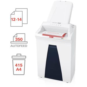 Produktbild für Aktenvernichter HSM SECURIO AF350, 2113111, weiß, mit Rollen