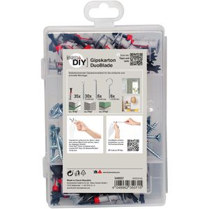 Produktbild für Schrauben-Dübel-Set Fischer 548857, EasyDIY Box Gipskarton