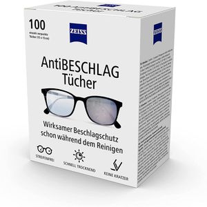 Brillenputztücher ZEISS Anti-Beschlag-Tücher, feucht