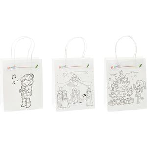 Produktbild für Geschenktüte TSI 80018 Ausmaltüten Weihnachten