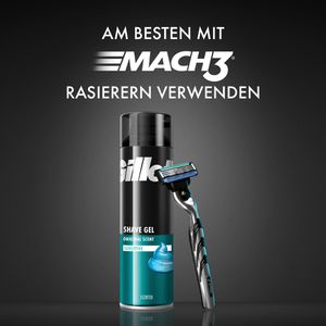 Produktbild für Rasiergel Gillette Classic Sensitive, hautberuhigend, Männer