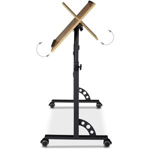Produktbild für Stehpult Relaxdays 10020807.48, aus Holz / Metall