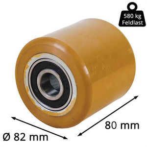 Produktbild für Hubwagen-Rolle CASCOO bis 580 kg, Polyurethan