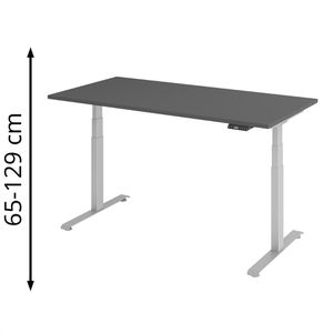 Schreibtisch Böttcher-AG Base Lite, graphit / silber