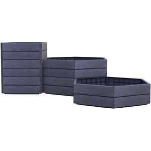 Produktbild für Hochbeet Garantia Ergo Vario 3 Wood, Kunststoff