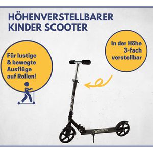 Produktbild für Scooter Best-Sporting 200, aus Aluminium, schwarz-grau