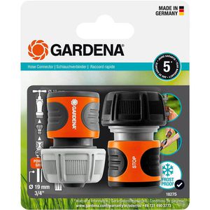 Produktbild für Schlauchverbinder Gardena 18275-20, Wasserstop, 2-teilig