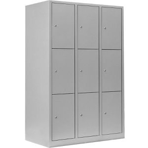 Schließfachschrank Lüllmann 523330, lichtgrau