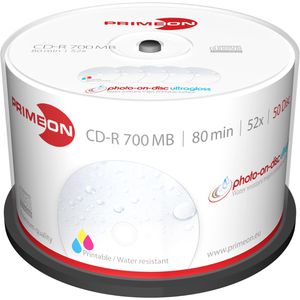 CD-Rohlinge PRIMEON 2761109, bedruckbar, CD-R