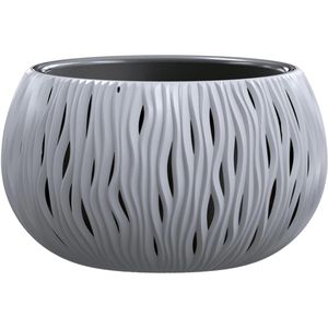 Übertopf Prosperplast Sandy Bowl, steingrau, Ø 37 x 21 cm