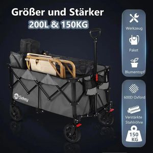 Produktbild für Bollerwagen Sekey XXL FW201, faltbar