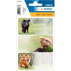 Produktbild für Buchetiketten Herma 1867 Vario, Waldtiere