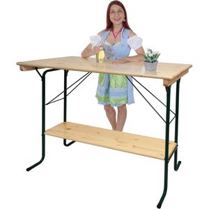 Produktbild für Stehtisch Mendler HWC-L67, Kiefer / grün