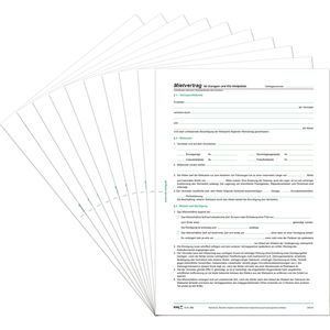 Produktbild für Mietvertrag RNK 553/10, DIN A4