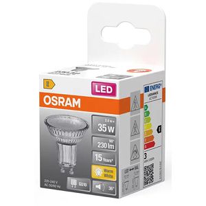 Produktbild für LED-Lampe OSRAM Star Glas PAR16, GU10