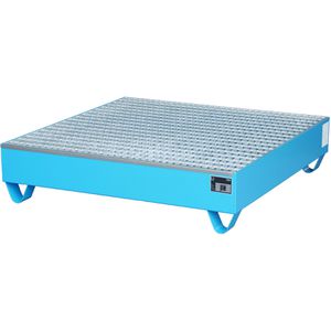 Auffangwanne BAUER 2032, blau, aus Stahl