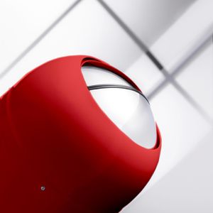 Produktbild für Mülleimer Wesco Kickmaster Maxi, rot
