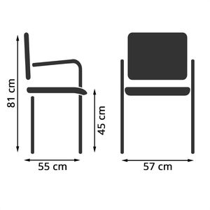 Produktbild für Besucherstuhl hJh-OFFICE SOMOS V, 706802