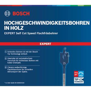 Produktbild für Flachfräsbohrer Bosch Expert Self Cut Speed