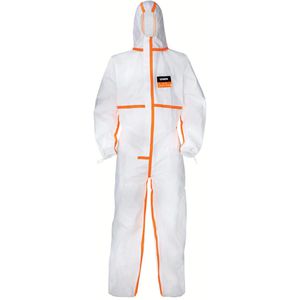 Schutzanzug Uvex 4B Einwegschutz-Overall, weiß-orange