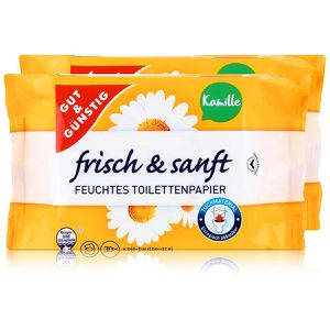Feuchtes-Toilettenpapier Gut&Günstig frisch & sanft, Kamille