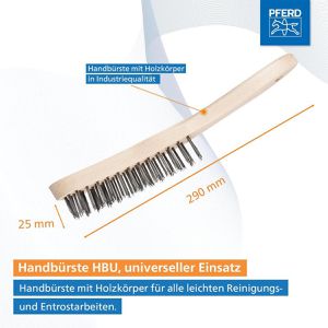 Produktbild für Drahtbürste PFERD-TOOLS 43698006, 4-reihig