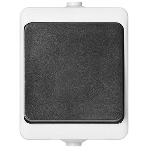 Produktbild für Lichtschalter Orno Aquatic Mini, schwarz, weiß