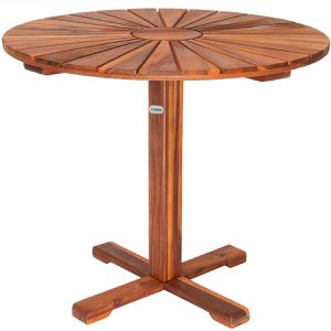 Produktbild für Gartentisch CASARIA 103910, akazie, wetterfest, rund