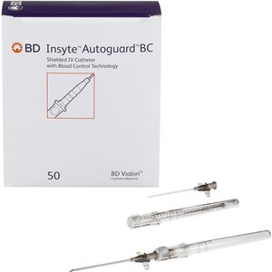Produktbild für Kanülen BD Insyte Autoguard BC mit Flügeln, 50 Stück