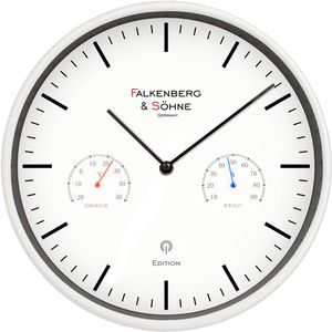 Produktbild für Wanduhr Falkenberg&amp;Söhne Kunststoff, analog, Funkuhr