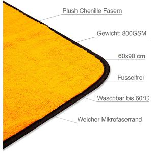 Produktbild für Trockentuch Liquid-Elements Orange Baby, 90 x 60 cm