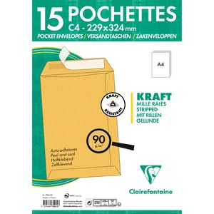 Produktbild für Versandtaschen Clairefontaine 75015C, braun, C4