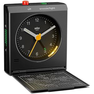 Produktbild für Wecker Braun BC05B schwarz, analog