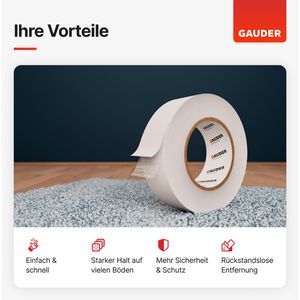 Produktbild für Doppelseitiges-Klebeband Gauder CT-10000