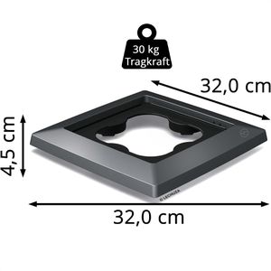 Produktbild für Pflanzenroller Lechuza 13427, bis 30 kg, 32 x 32 cm