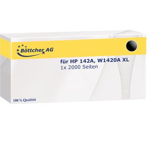 kompatibel für HP 142A, W1420A schwarz XL, – Seiten, Böttcher Toner 2000 AG