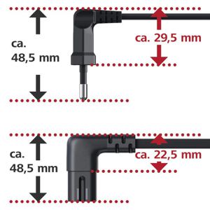 Produktbild für Netzkabel Hama 223284, 2-polig, 3 m