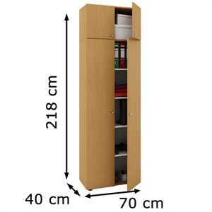 Produktbild für Aktenschrank VCM Vandol 912194, aus Holz