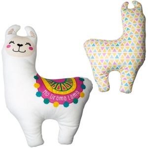 Produktbild für Sofakissen Gruss&amp;Co Lama, 46503, weiß, bunt