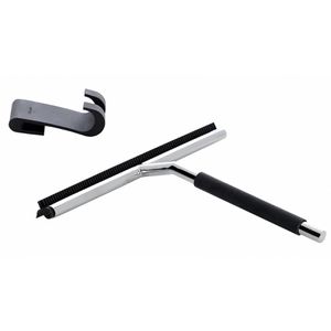 Produktbild für Duschabzieher Blomus Lavea, aus Edelstahl, schwarz / verchromt