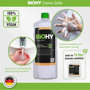Produktbild für Seife BiOHY Cremeseife, 100% vegan, nachhaltig