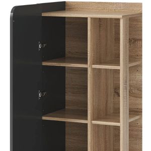 Produktbild für Badschrank Vicco Karen, 4 Füße, anthrazit / sonoma eiche