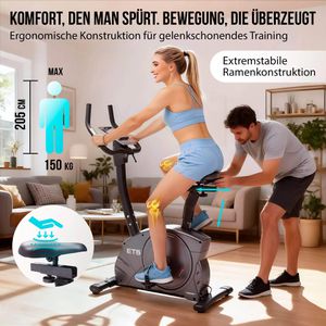 Produktbild für Ergometer Christopeit ET 6, 12 kg Schwungmasse, Upright-Bike