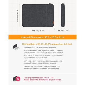 Produktbild für Laptophülle Inateck LB01006-15, bis 15,6 Zoll