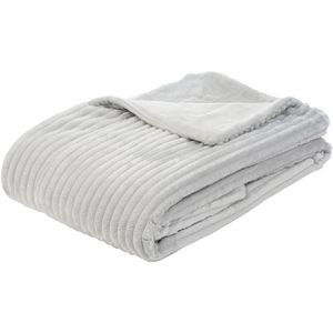 Kuscheldecke Gözze Cord Optik, 40067-90, silber