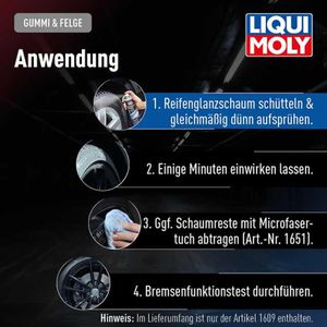 Produktbild für Gummipflege Liqui-Moly Reifenglanzschaum, 1609