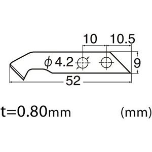 Produktbild für Cuttermesser-Klingen NT-Cutter BM-2P, Hakenklinge